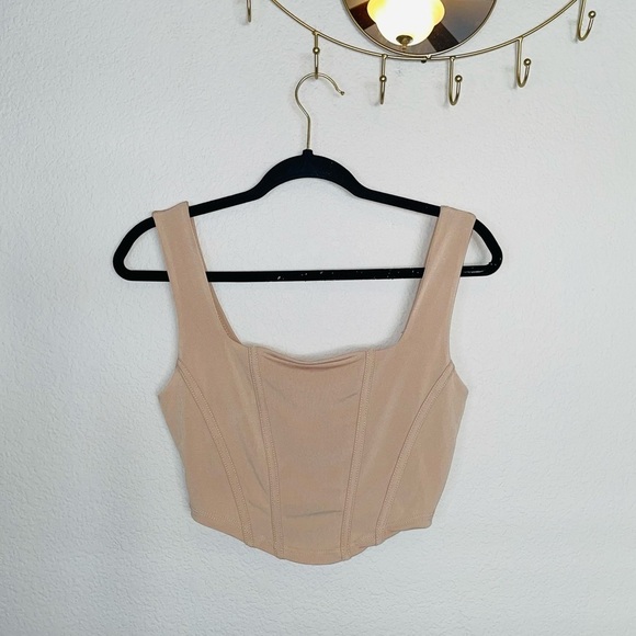 Fashion Nova Stretch Corset Crop Top - Picture 2 of 3